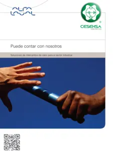 Portada del catálogo soluciones Alfa Laval de Cesehsa, mostrando el logo y diseño de la publicación