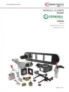 Portada del manual de clamps de Cesehsa, mostrando el logo y diseño de la publicación