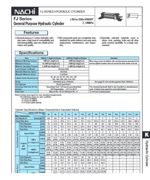 FJ Series Hydraulic Cylinder