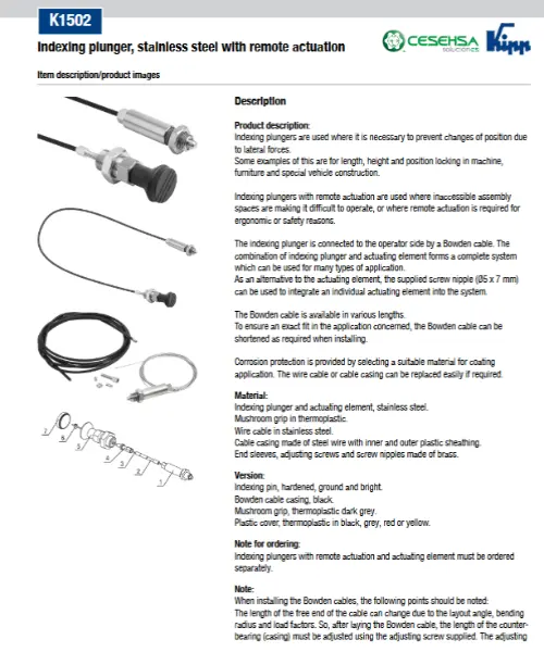 Indexing plunger with remote actuation