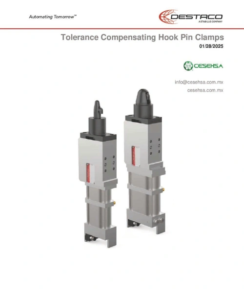 Tolerance Compensating Hook Pin Clamps