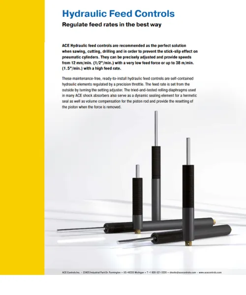 Hydraulic Feed Controls